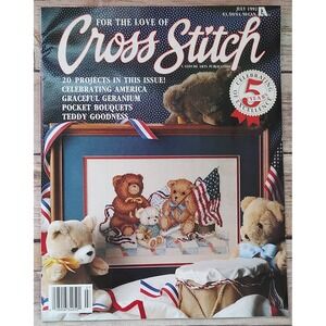 For the Love of Cross Stitch magazine 1992 Celebrate America Statue of Liberty